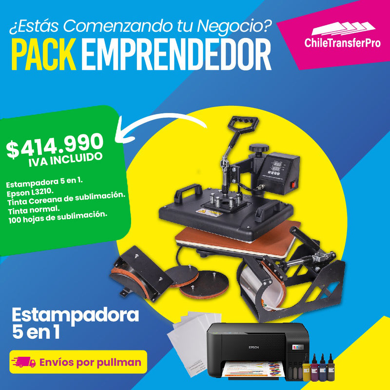 KIT Estampadora 5 en 1 + Impresora